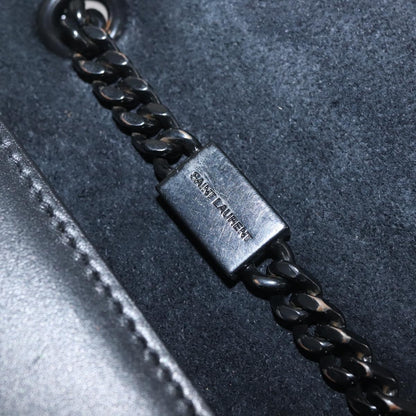 Saint Laurent Classic Monogram Tassel Crossbody Bag Suede, BLACK, SUEDE, Shoulder bag