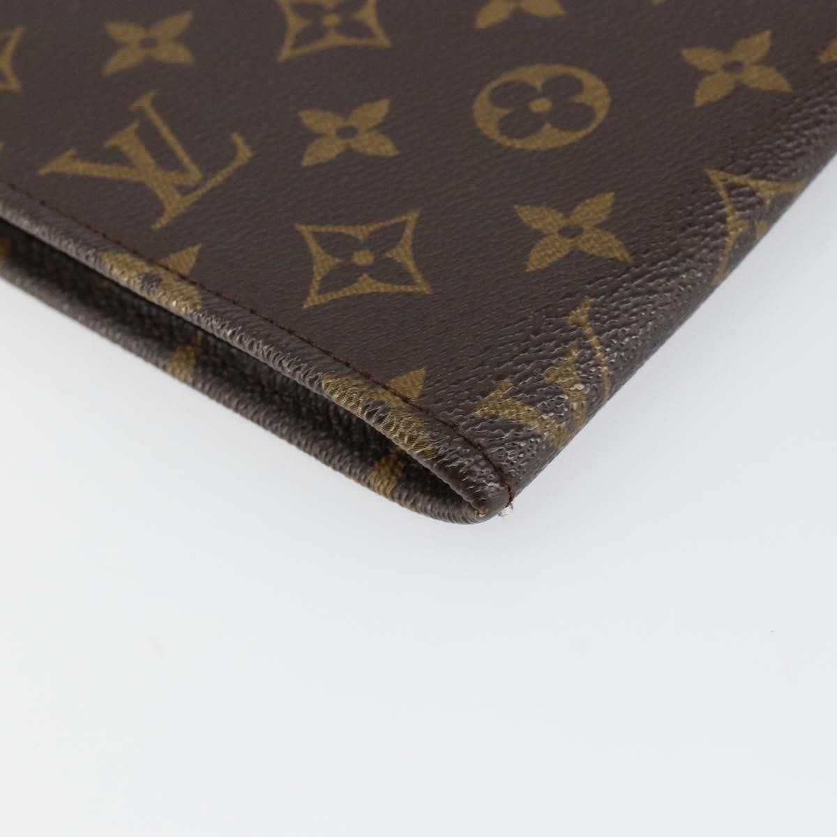 Louis Vuitton Poche Documents Monogram Canvas, BROWN, CANVAS, Briefcase