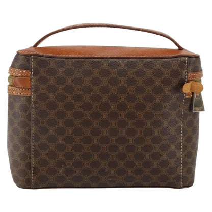 Celine Macadam Vanity Bag Canvas, BROWN, CANVAS, Travel bag