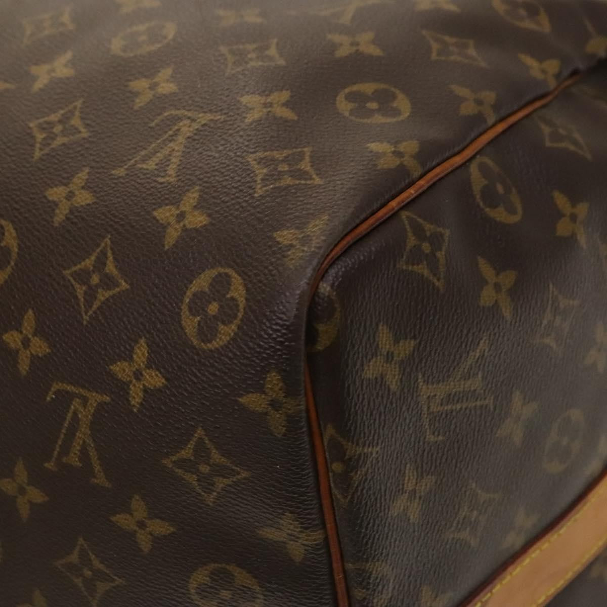 Louis Vuitton Keepall Bandouliere Bag Monogram Canvas, BROWN, CANVAS, Travel bag