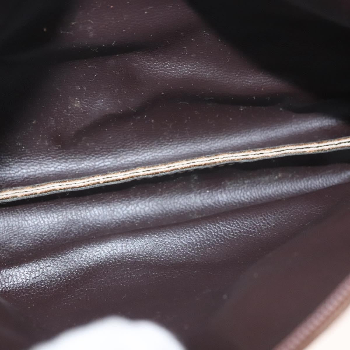 Christian Dior Vintage Honeycomb Zip Pouch Coated Canvas, BEIGE, PVC, Clutche & pouche