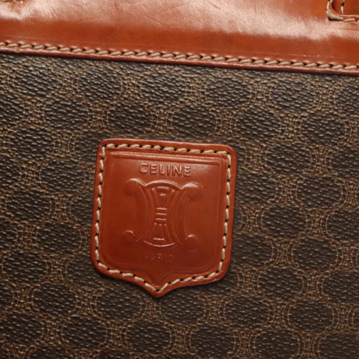 Celine Macadam Briefcase Canvas and leather, BROWN, CANVAS, Briefcase