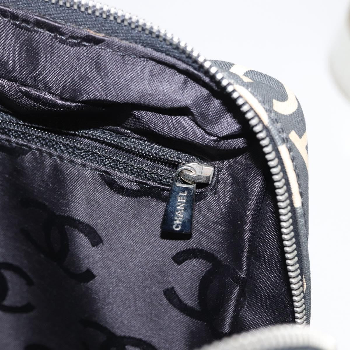 Chanel Boston Zip Tote Quilted Canvas, BLACK, CANVAS, Tote bag