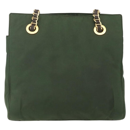 Prada Re-Edition 1995 Chain Tote Quilted Re-Nylon, GREEN, NYLON, Shoulder bag