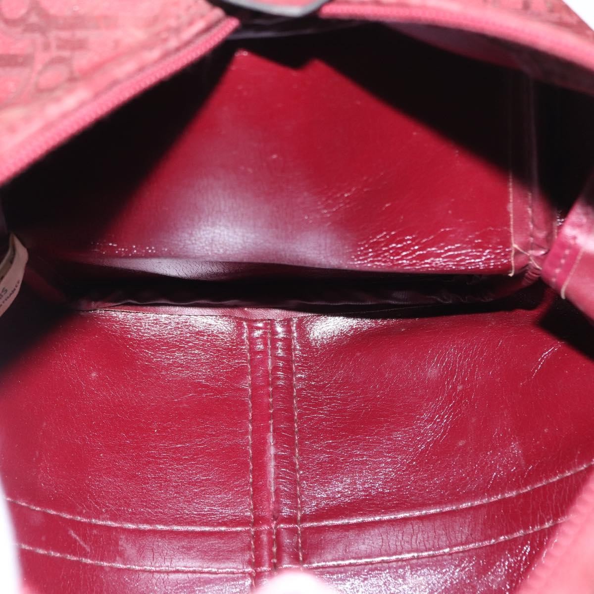 Christian Dior Vintage Trotter Boston Bag Diorissimo Canvas, RED, CANVAS, Handbag