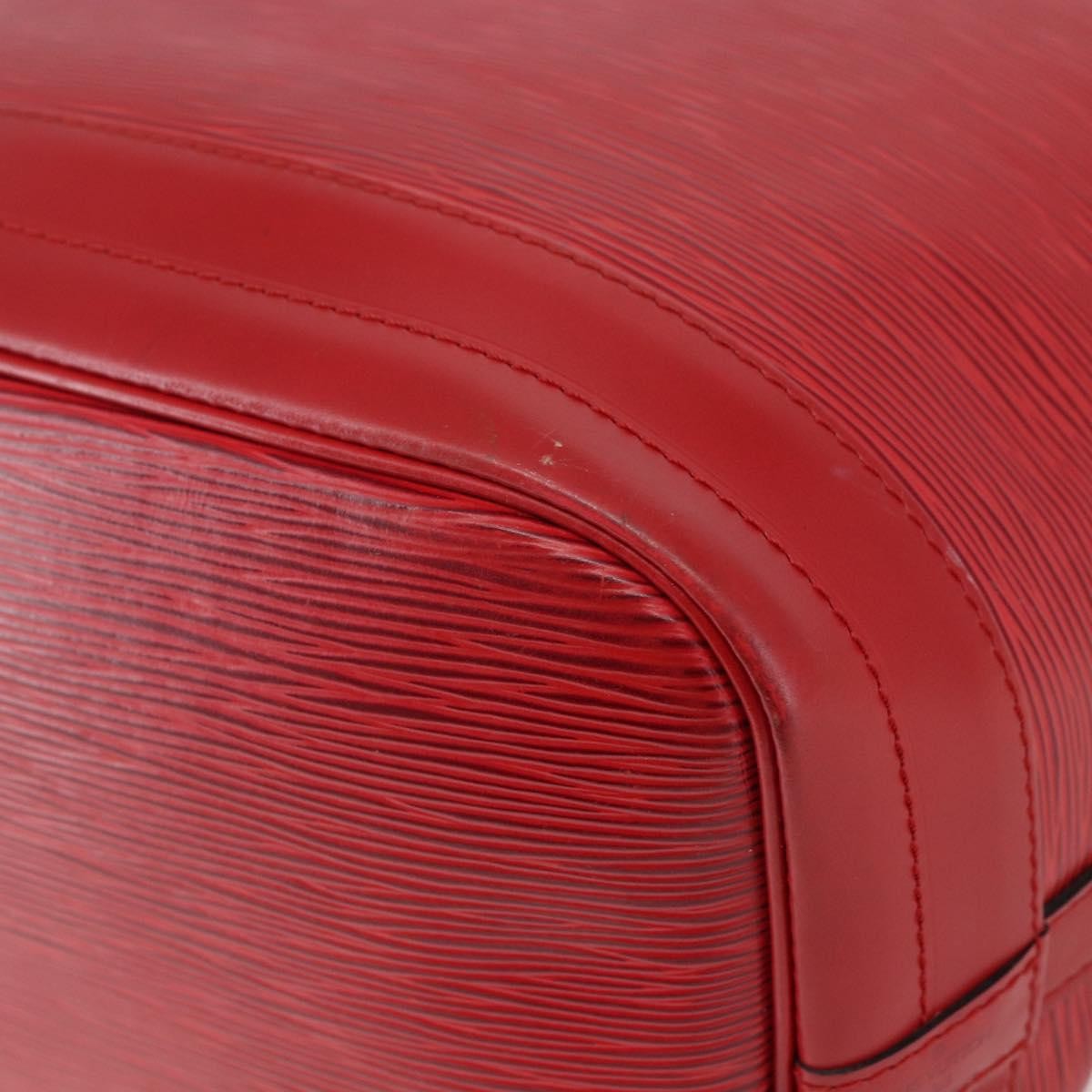 Louis Vuitton Noe Handbag Epi leather, RED, LEATHER, Shoulder bag