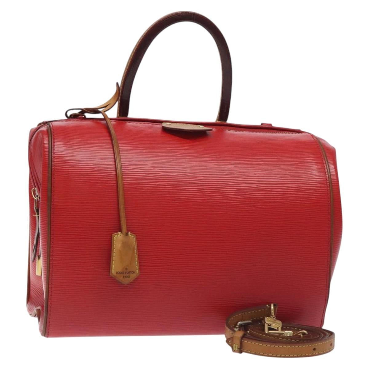 Louis Vuitton Doc Handbag Epi Leather, RED, LEATHER, Handbag