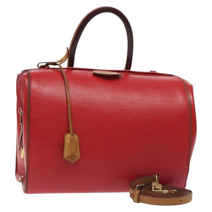 Louis Vuitton Doc Handbag Epi Leather, RED, LEATHER, Handbag