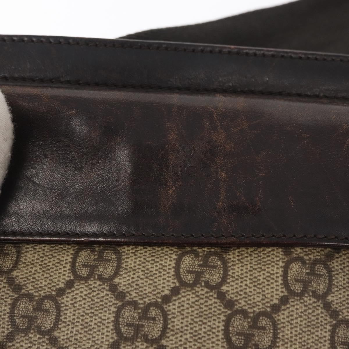 Gucci Vintage Double Belt Bag GG Canvas with Leather, BEIGE, CANVAS, Clutche & pouche