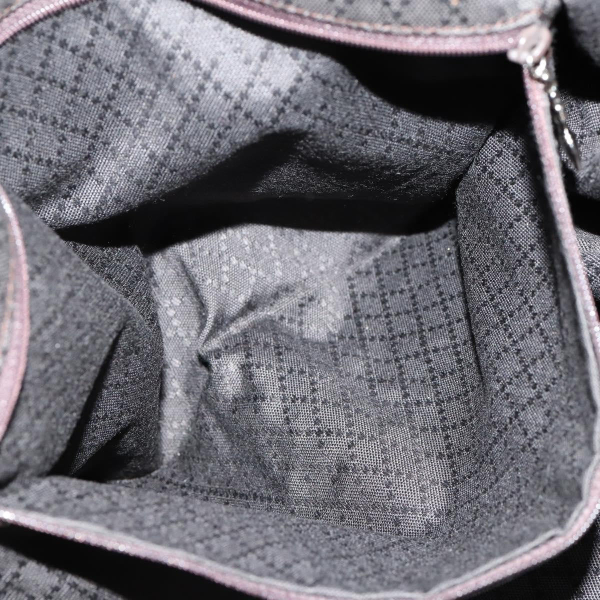 Gucci Vintage Bamboo Handle Tote Nylon, BROWN, NYLON, Tote bag