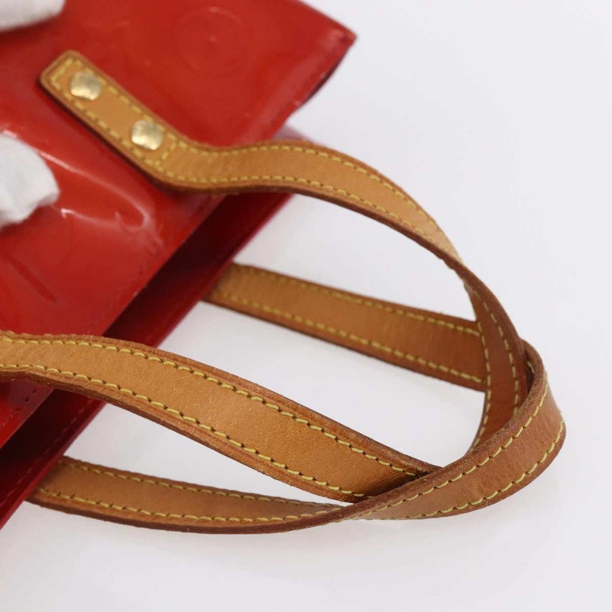Louis Vuitton Reade Handbag Monogram Vernis, RED, PATENT_LEATHER, Handbag