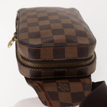 Louis Vuitton Geronimos Waist Bag Damier, BROWN, CANVAS, Shoulder bag