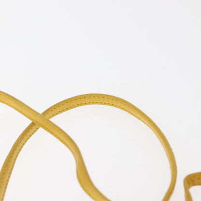 Bottega Veneta Drawstring Bucket Bag Leather and Intrecciato Nappa, YELLOW, LEATHER, Shoulder bag