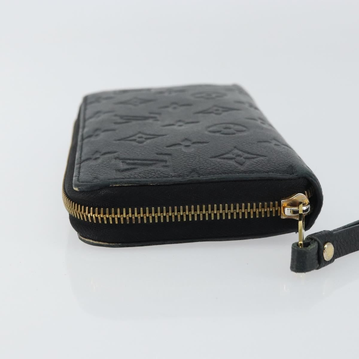 Louis Vuitton Zippy Wallet NM Leather Empreinte, BLACK, LEATHER, Wallets