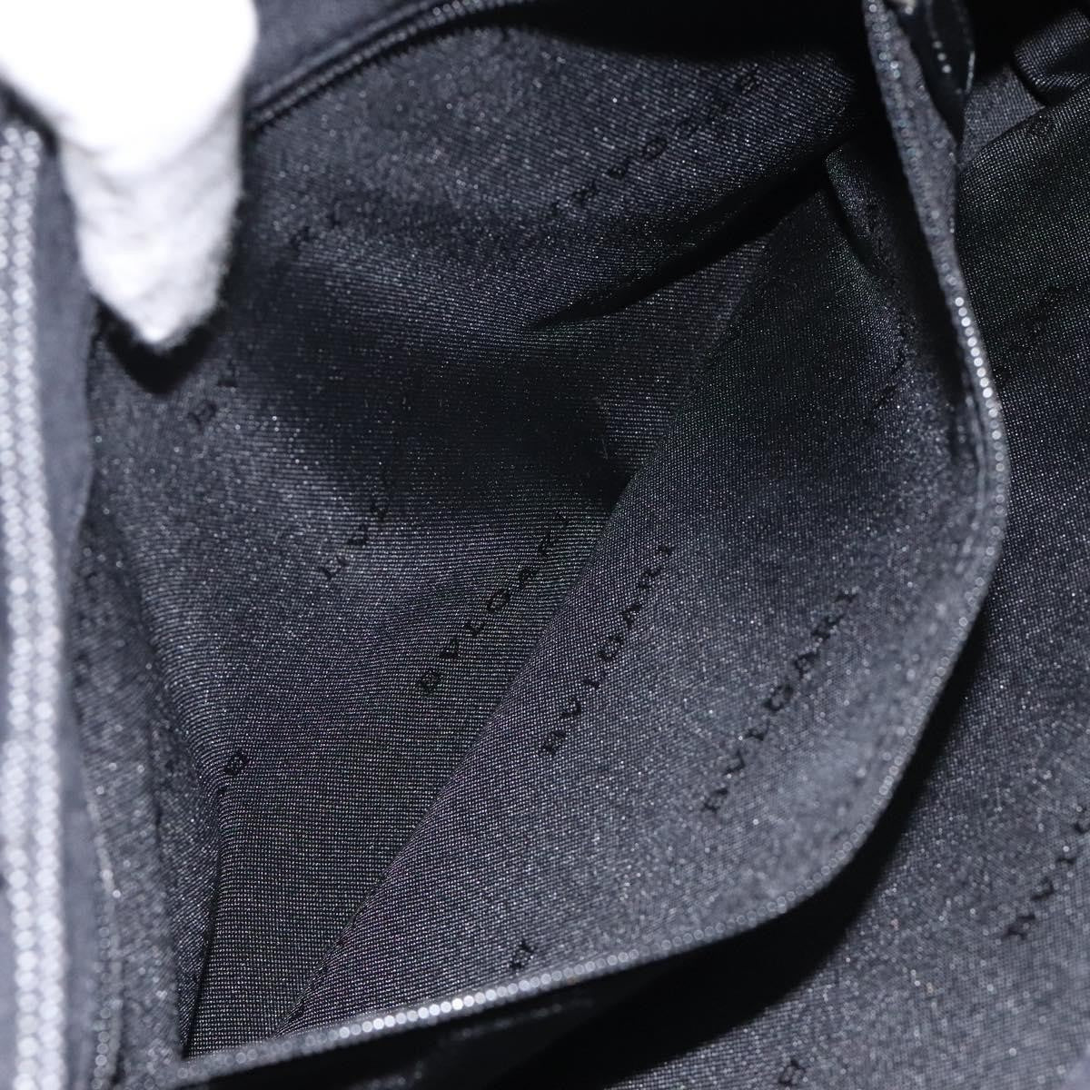 Bvlgari B.Zero1 Logomania Bag Canvas with Leather, BLACK, CANVAS, Shoulder bag