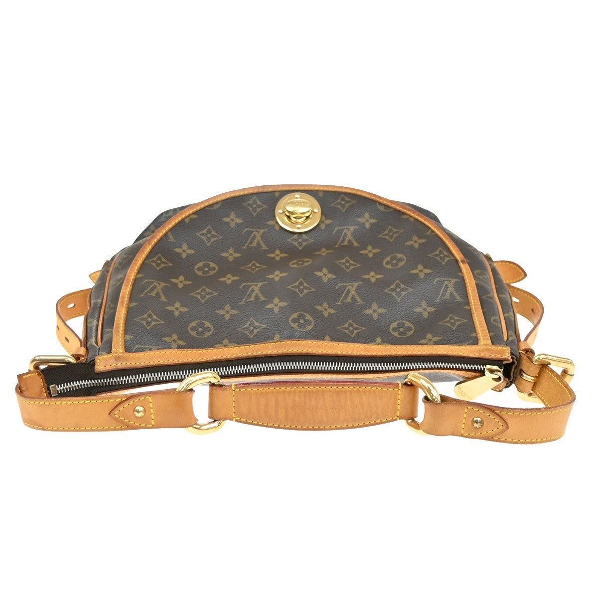 Louis Vuitton Tulum Handbag Monogram Canvas, BROWN, CANVAS, Handbag