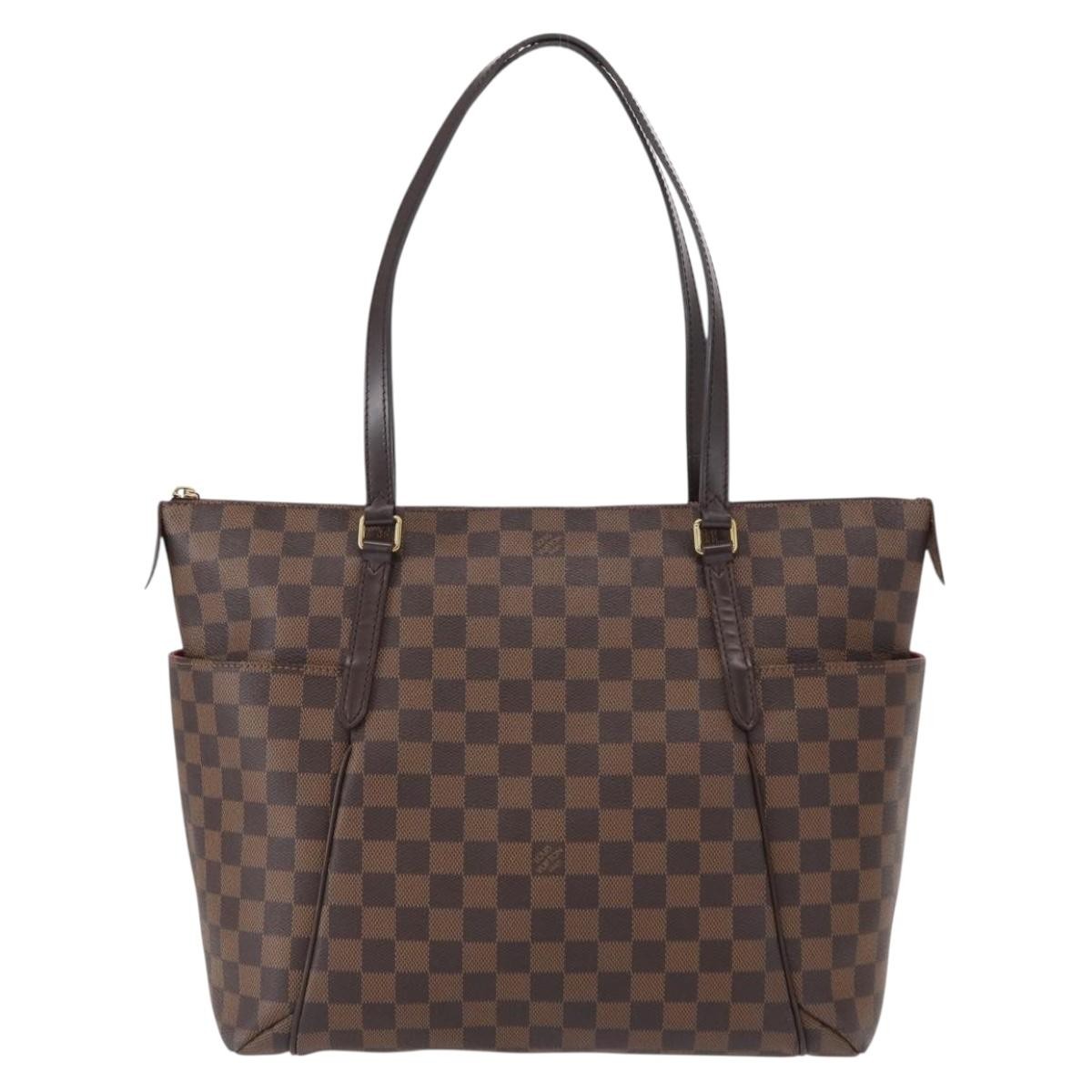 Louis Vuitton Totally Handbag Damier, BROWN, CANVAS, Tote bag