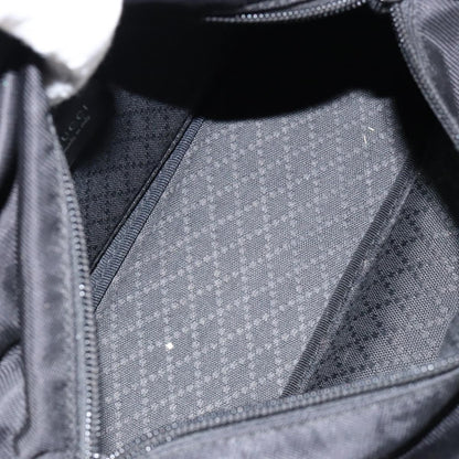 Gucci Vintage Bamboo Handle Bag Leather, BLACK, LEATHER, Handbag