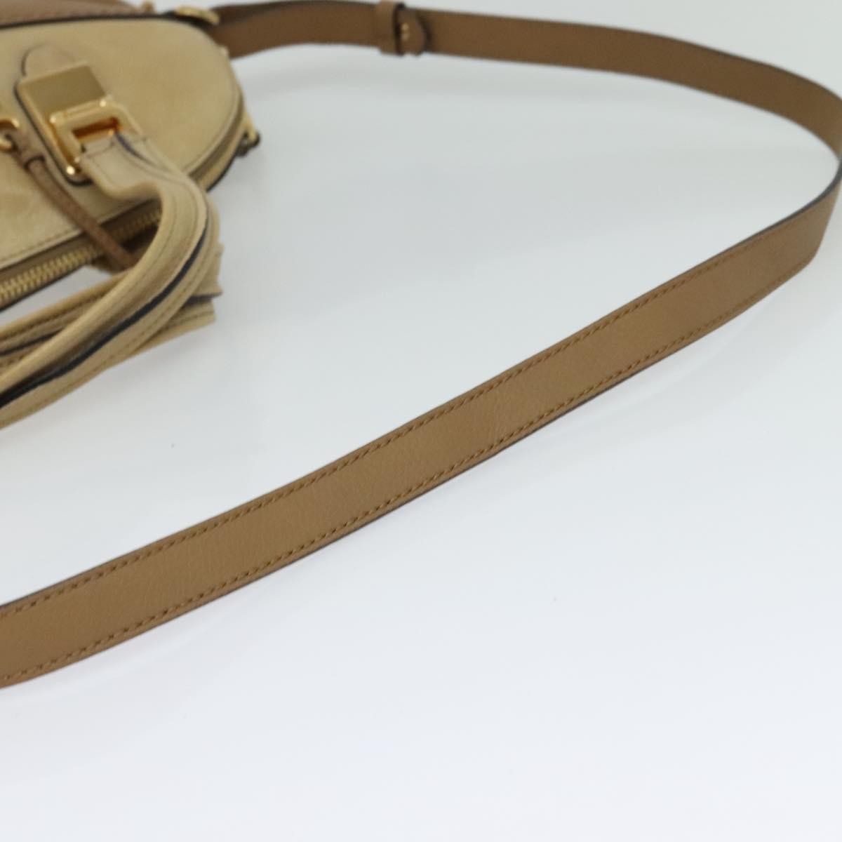 Chloe Angie Tote Leather, BROWN, LEATHER, Tote bag