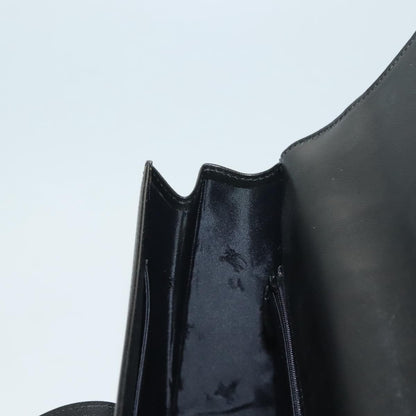 Burberry Vintage Handbag Leather, BLACK, LEATHER, Handbag