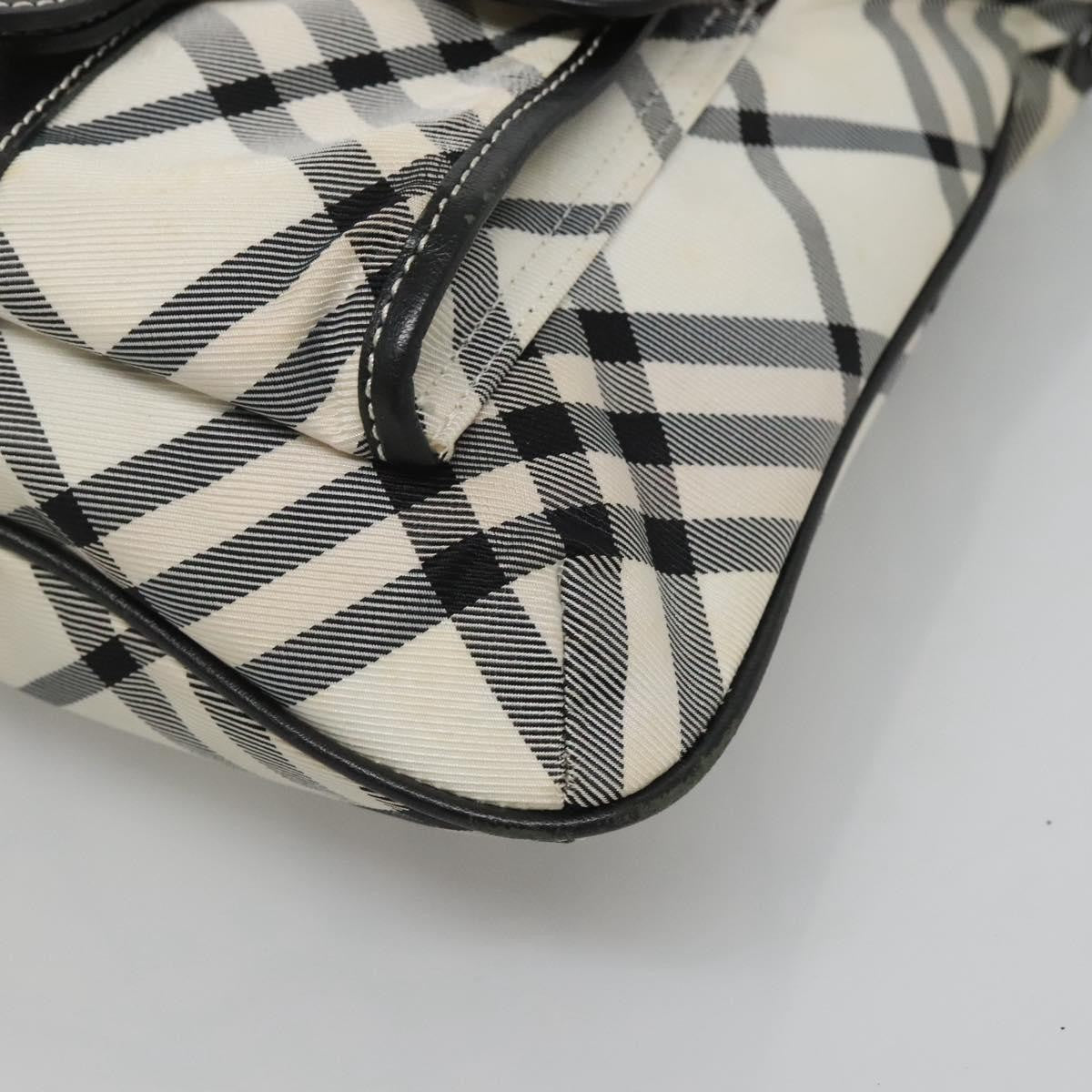 Burberry Nova Check Blue Label Nylon, WHITE, NYLON, Shoulder bag