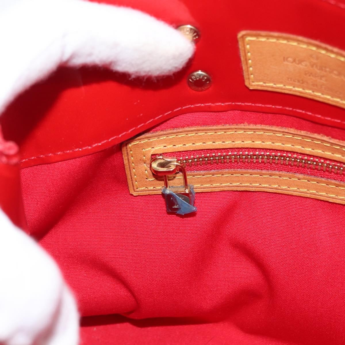 Louis Vuitton Reade Handbag Monogram Vernis, RED, PATENT_LEATHER, Handbag