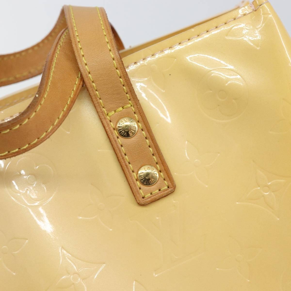 Louis Vuitton Reade Handbag Monogram Vernis, YELLOW, PATENT_LEATHER, Handbag