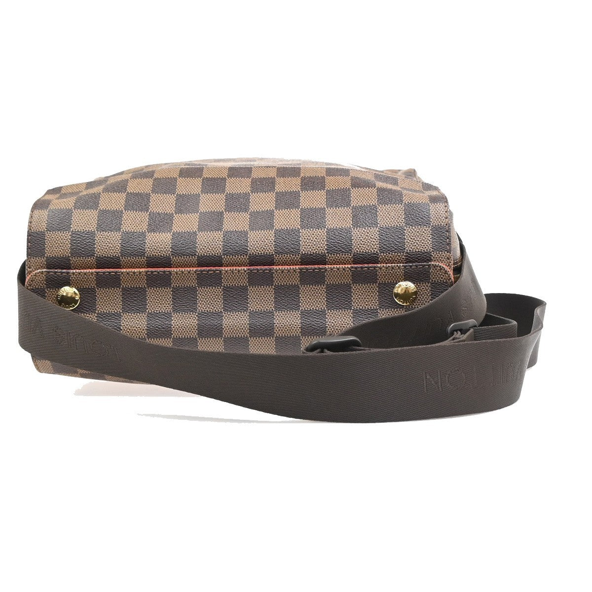 Louis Vuitton Naviglio Handbag Damier, Brown, Canvas, Shoulder Bag