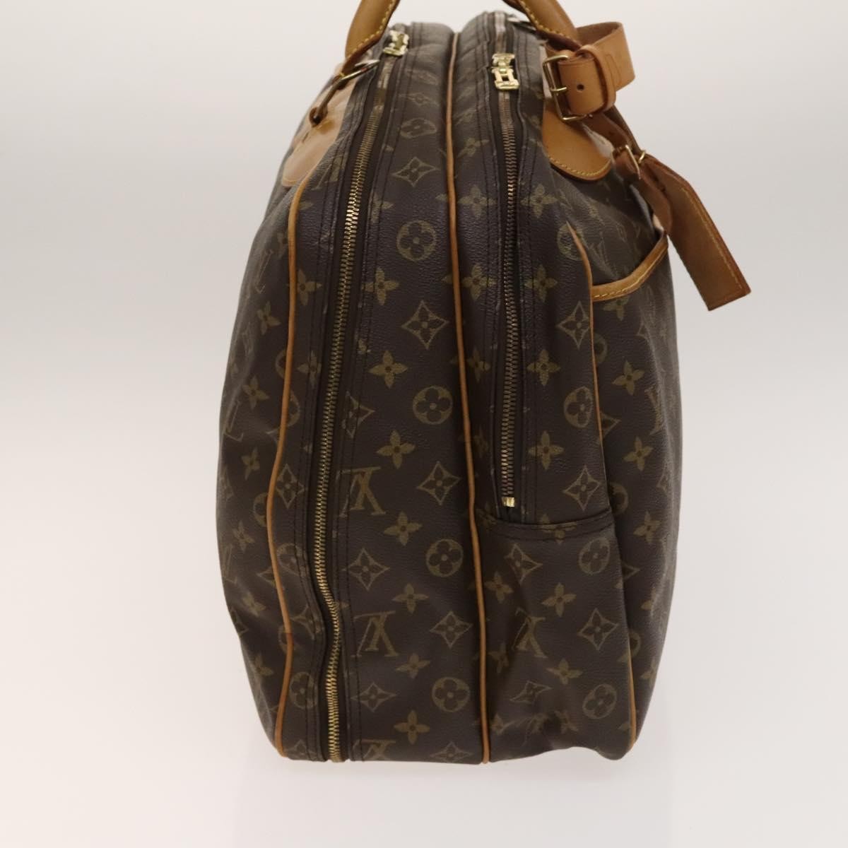 Louis Vuitton Alize Bag Monogram Canvas, BROWN, CANVAS, Travel bag