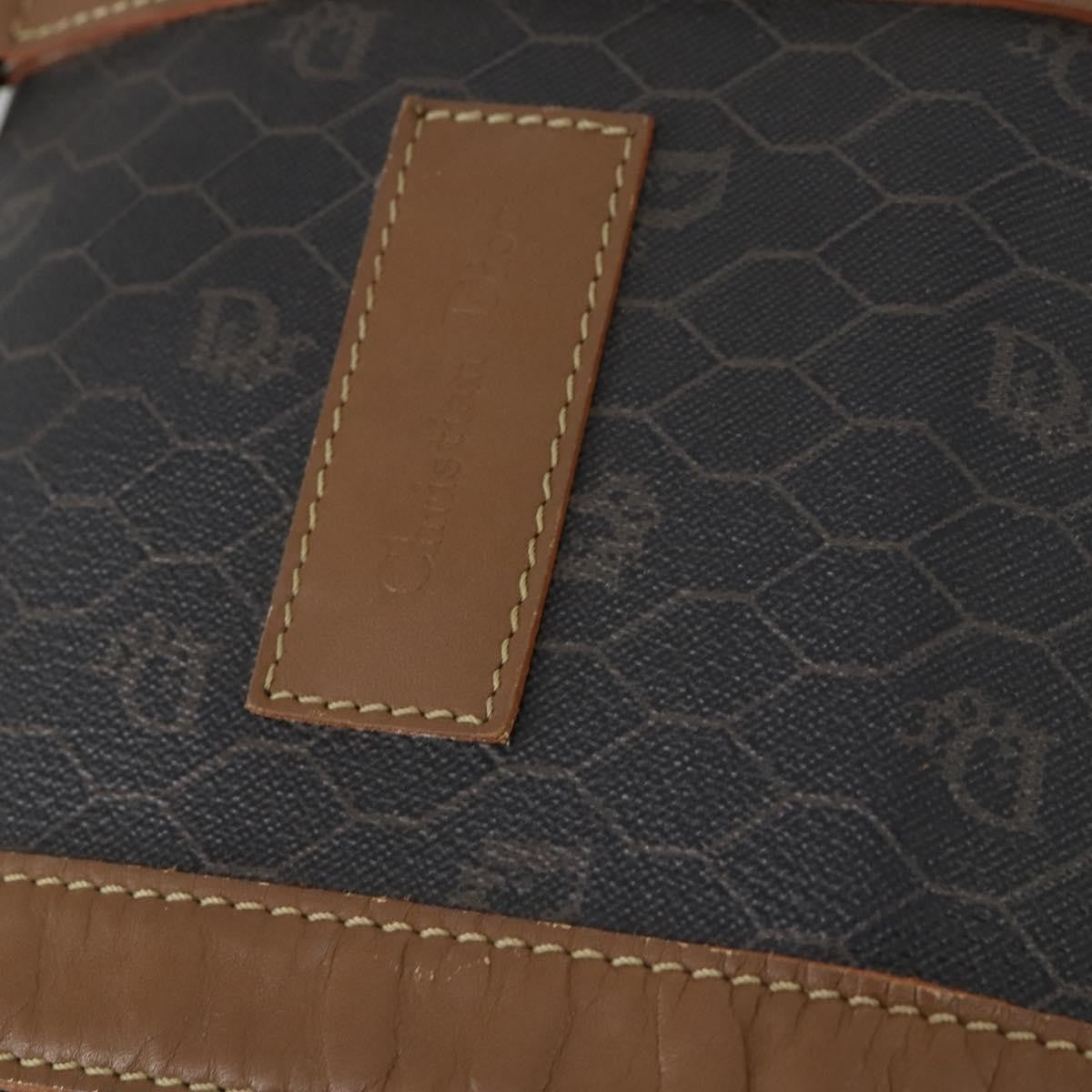Christian Dior Vintage Honeycomb Boston bag Canvas and Leather, BLACK, CANVAS, Travel bag