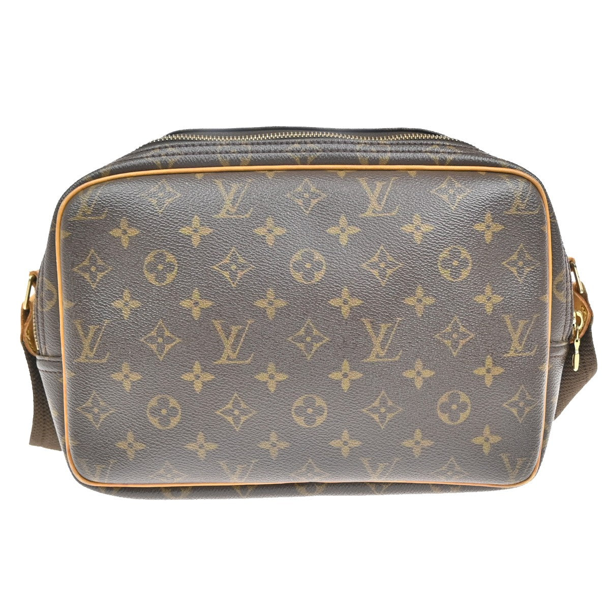 Louis Vuitton Reporter Bag Monogram Canvas, BROWN, CANVAS, Shoulder bag