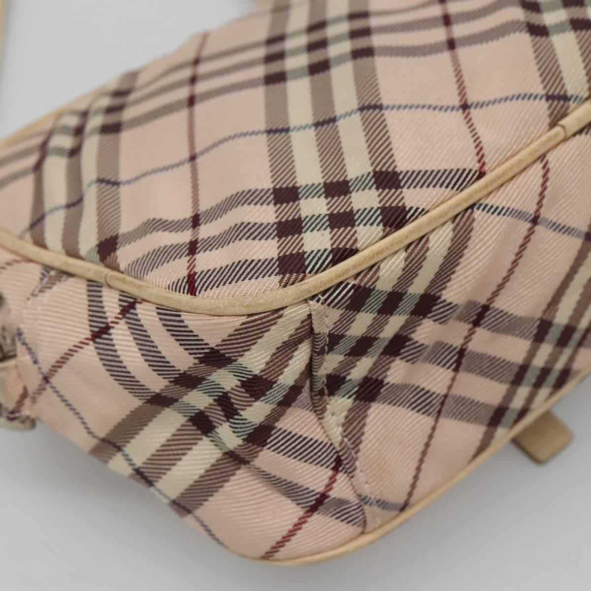 Burberry Nova Check Blue Label Nylon, PINK, NYLON, Shoulder bag