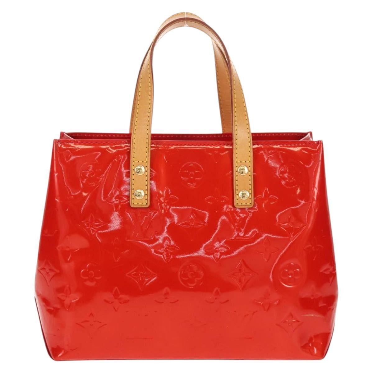 Louis Vuitton Reade Handbag Monogram Vernis, RED, PATENT_LEATHER, Handbag