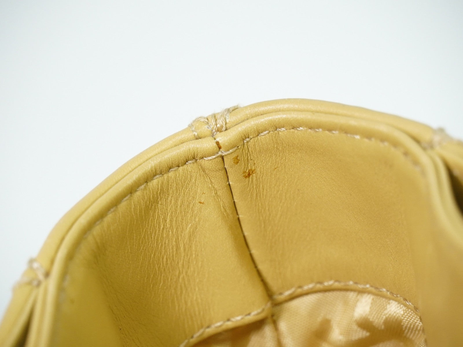 Chanel Surpique Tote Quilted Leather, BEIGE, LEATHER, Tote bag