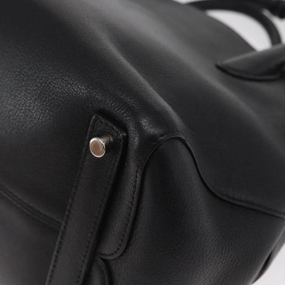 Christian Dior Open Bar Bag Leather, BLACK, LEATHER, Handbag