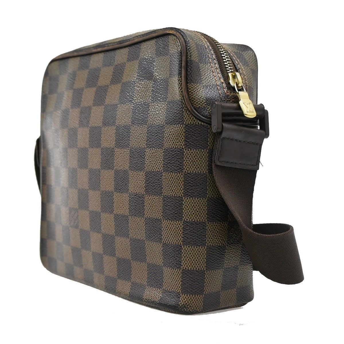 Louis Vuitton Olav Handbag Damier, BROWN, CANVAS, Shoulder bag