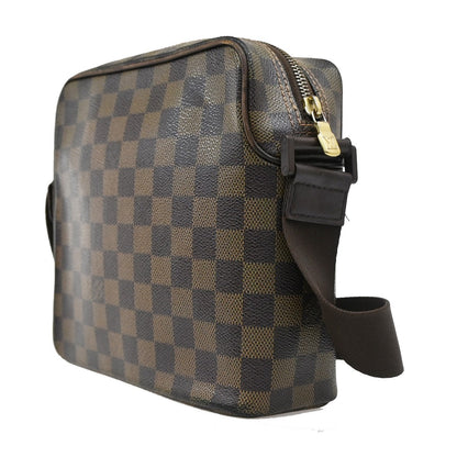 Louis Vuitton Olav Handbag Damier, BROWN, CANVAS, Shoulder bag