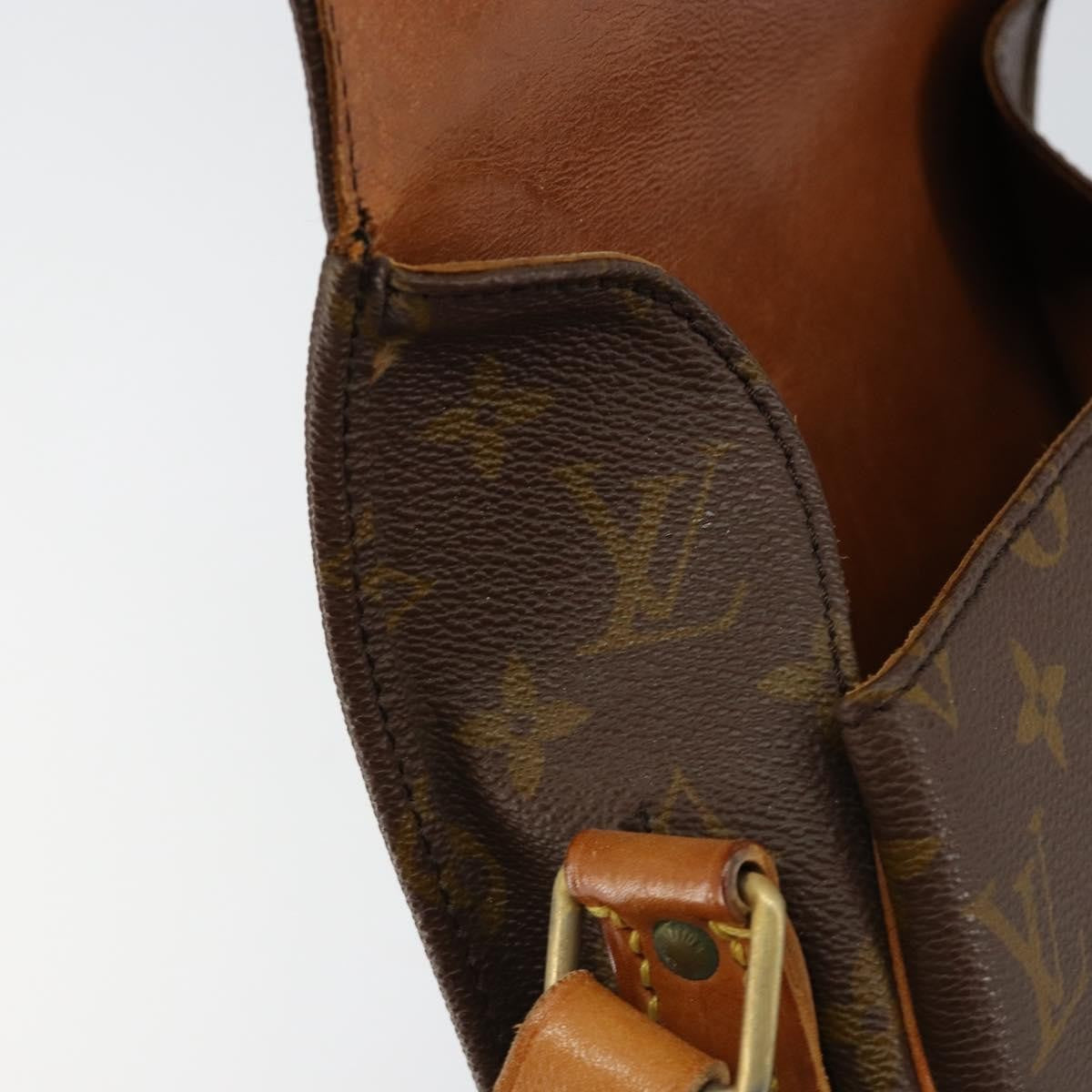 Louis Vuitton Cartouchiere Handbag Monogram Canvas, BROWN, CANVAS, Shoulder bag