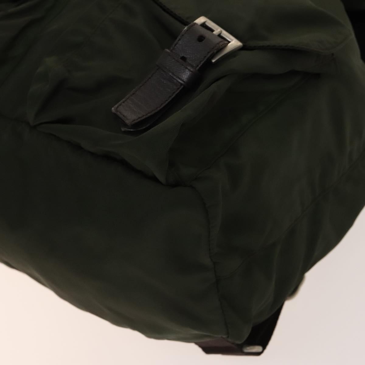 Prada Double Front Pocket Backpack Tessuto, KHAKI, NYLON, Backpack