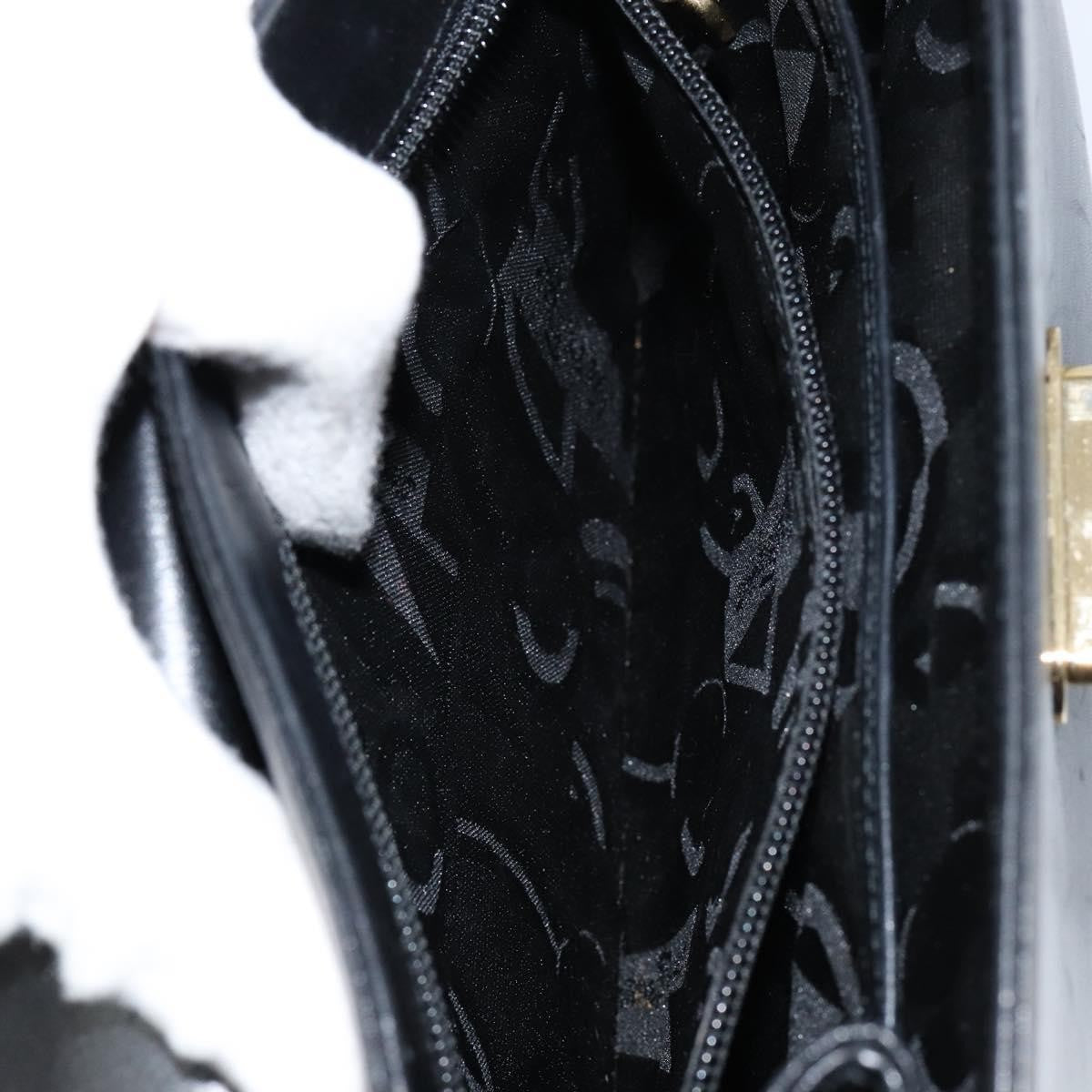 Salvatore Ferragamo Convertible Top Handle Bag Leather, BLACK, LEATHER, Handbag