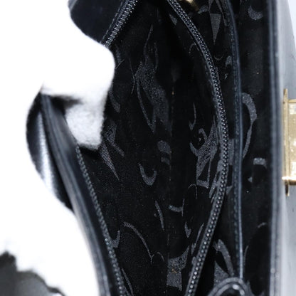 Salvatore Ferragamo Convertible Top Handle Bag Leather, BLACK, LEATHER, Handbag