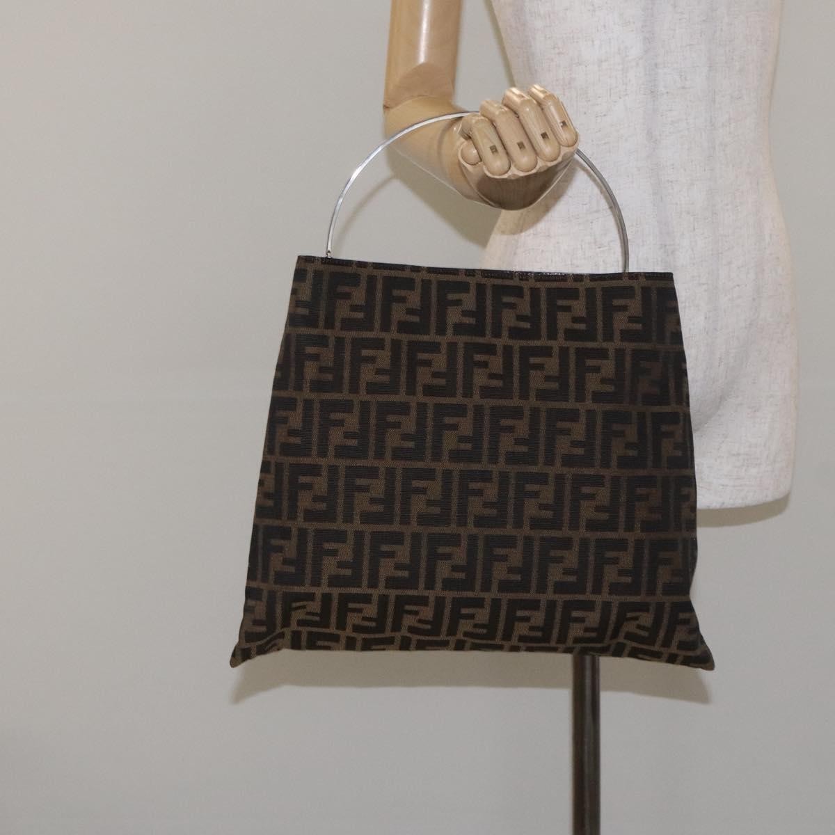Fendi Zucca Tote bag FF motif, BROWN, CANVAS, Tote bag
