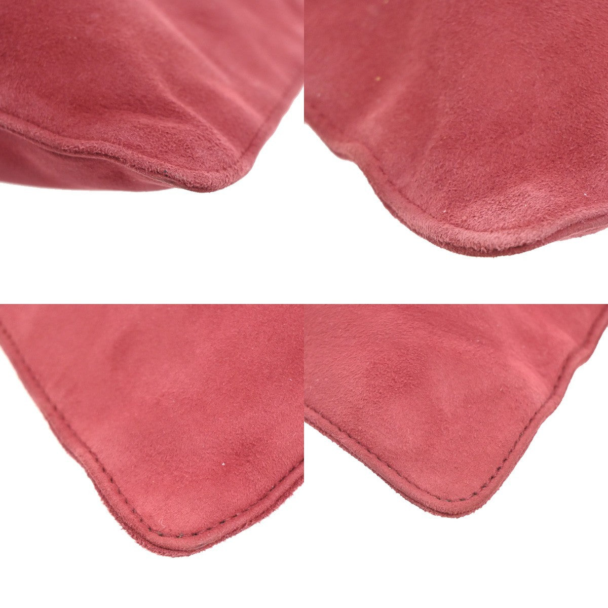 Loewe Anagram Tote Suede, RED, SUEDE, Tote bag