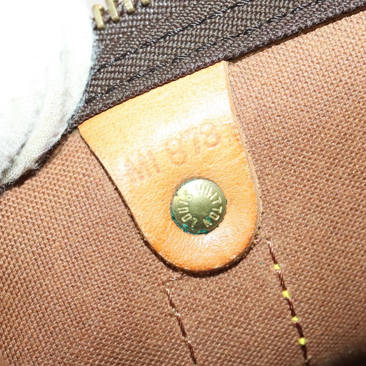 Louis Vuitton Keepall Bag Monogram Canvas, BROWN, CANVAS, Travel bag