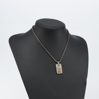 Tiffany & Co. Atlas Bar Pendant Necklace Silver 925, SILVER, SILVER, Necklace
