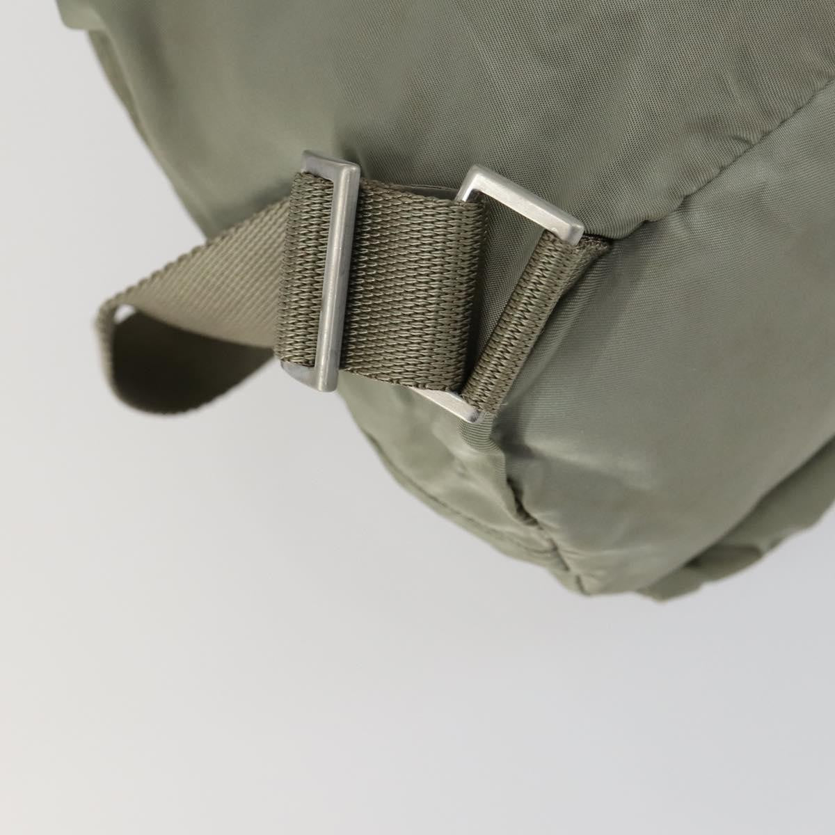 Prada Double Front Pocket Backpack Tessuto, BEIGE, NYLON, Backpack