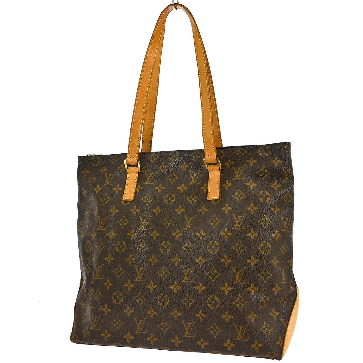 Louis Vuitton Cabas Mezzo Monogram Canvas, BROWN, CANVAS, Tote bag