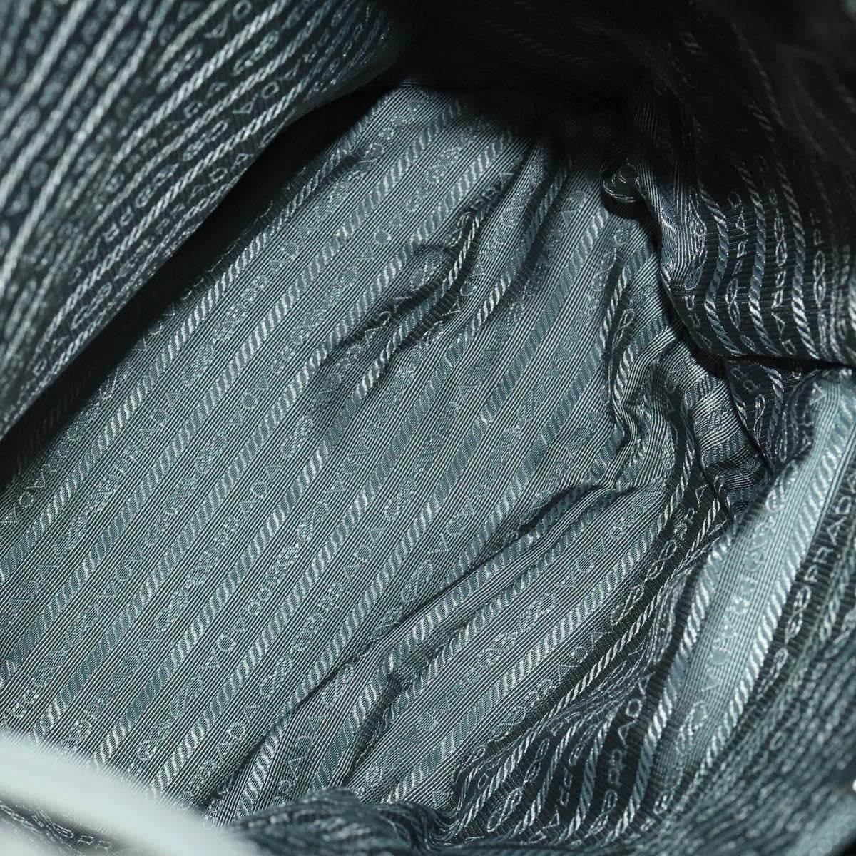 Prada Front Zip Drawstring Backpack Tessuto, GRAY, NYLON, Backpack