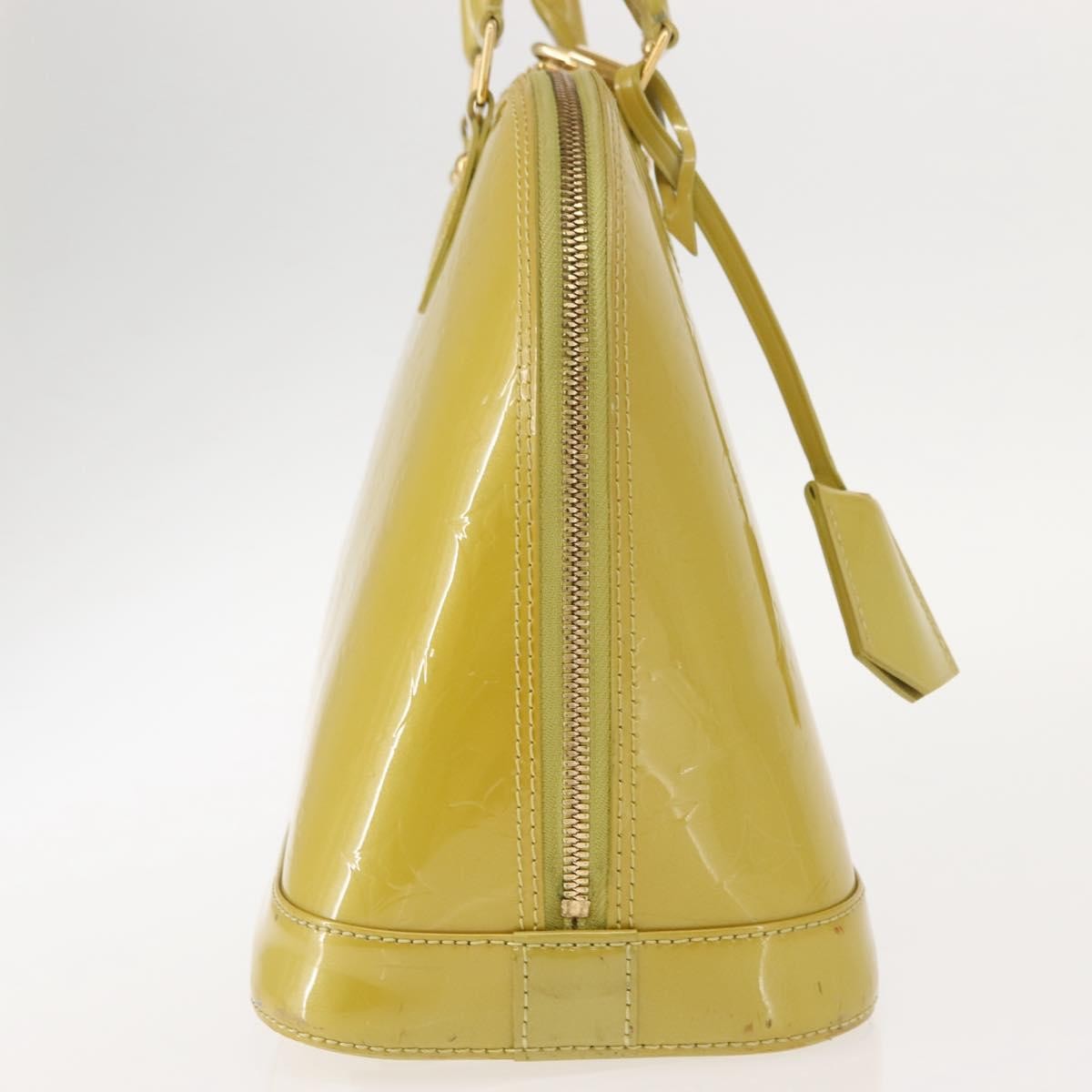 Louis Vuitton Alma Handbag Patent Leather, GREEN, PATENT_LEATHER, Handbag