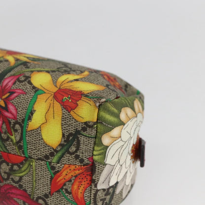 Gucci Ophidia Cosmetic Pouch Flora GG Coated Canvas, BEIGE, PVC, Clutche & pouche